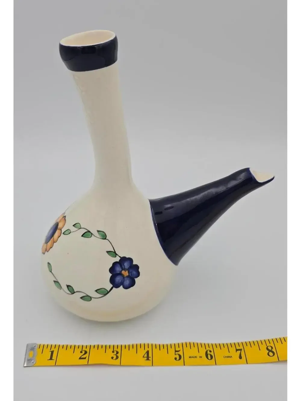 National Geographic Vintage Guatemalan Handcrafted Novica Ceramic Wine Decanter